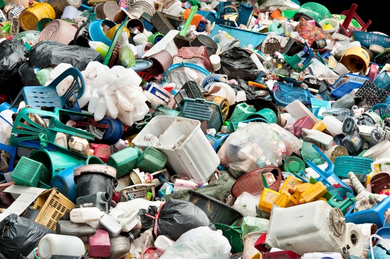 Plastics in Dumpster